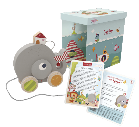 Whale Wilma Pull Along Toy product with packaging