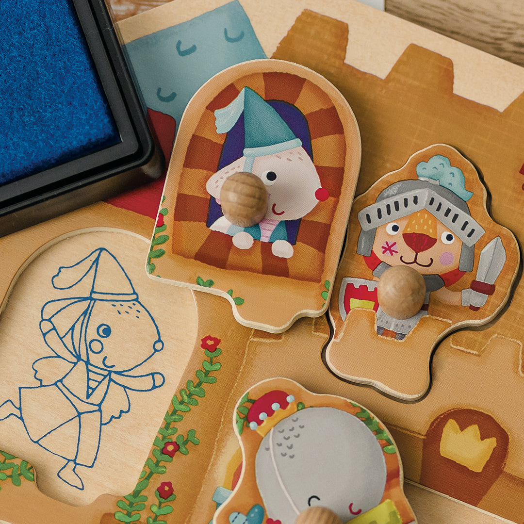 Bababoo's Castle Stamp Game Puzzle