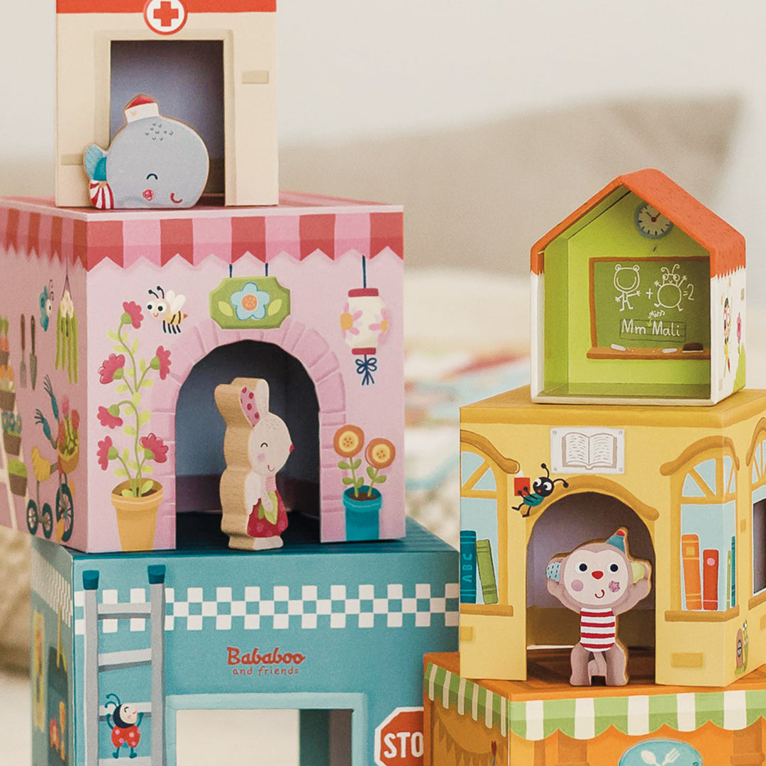 Tower House Stacking Game