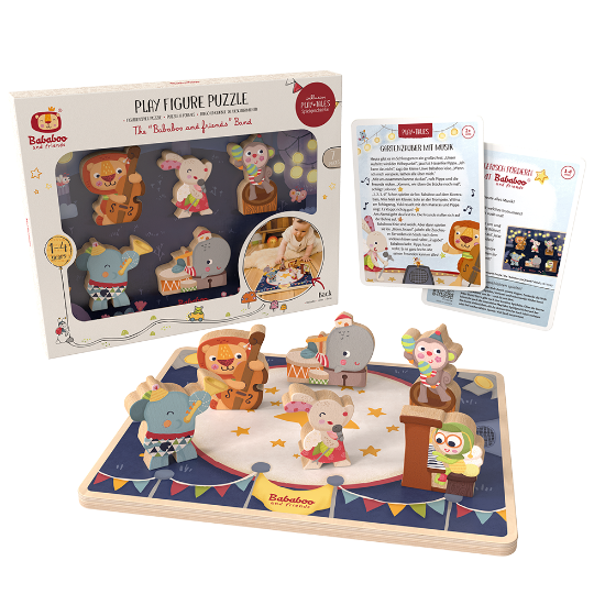 The "Bababoo and friends" Band Play Figure Puzzle all pieces and packaging