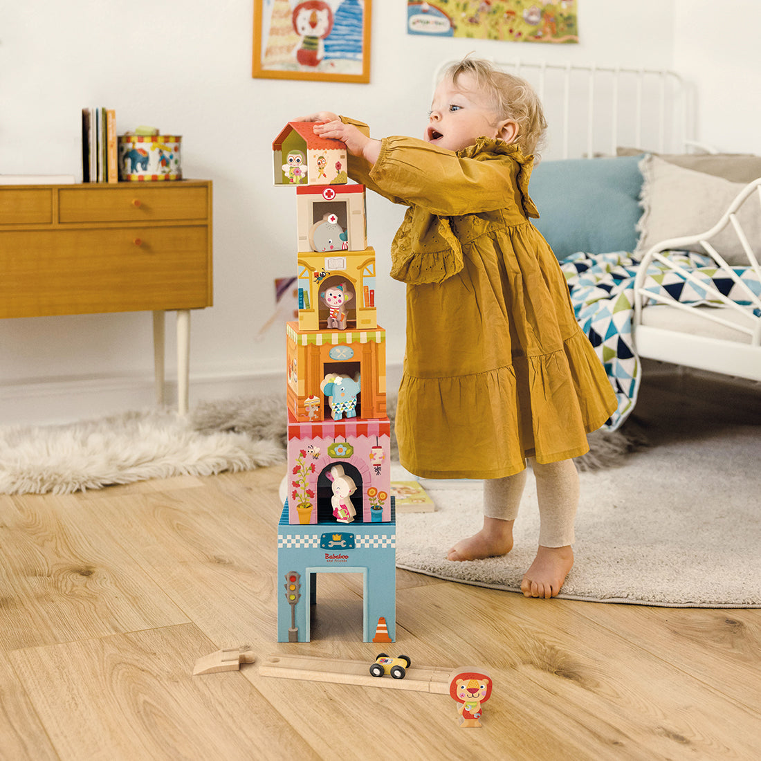 Tower House Stacking Game