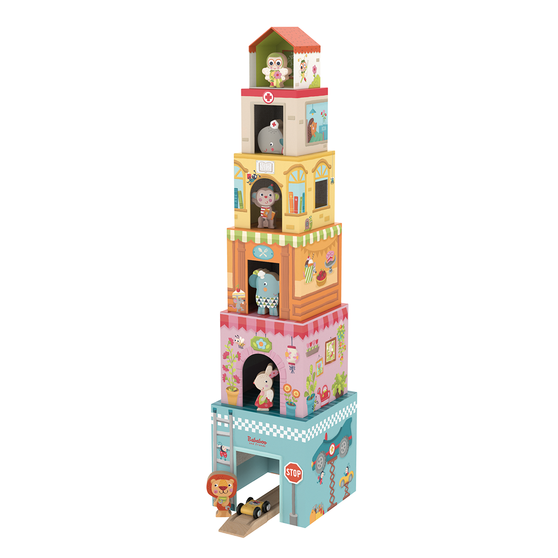 Tower House Stacking Game