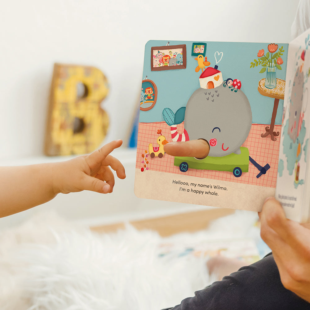 Hi there lets all be friends finger book photo