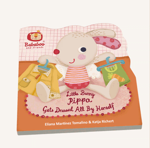 "Little Bunny Pippa Gets Dressed All By Herself" Board Book (Promo)